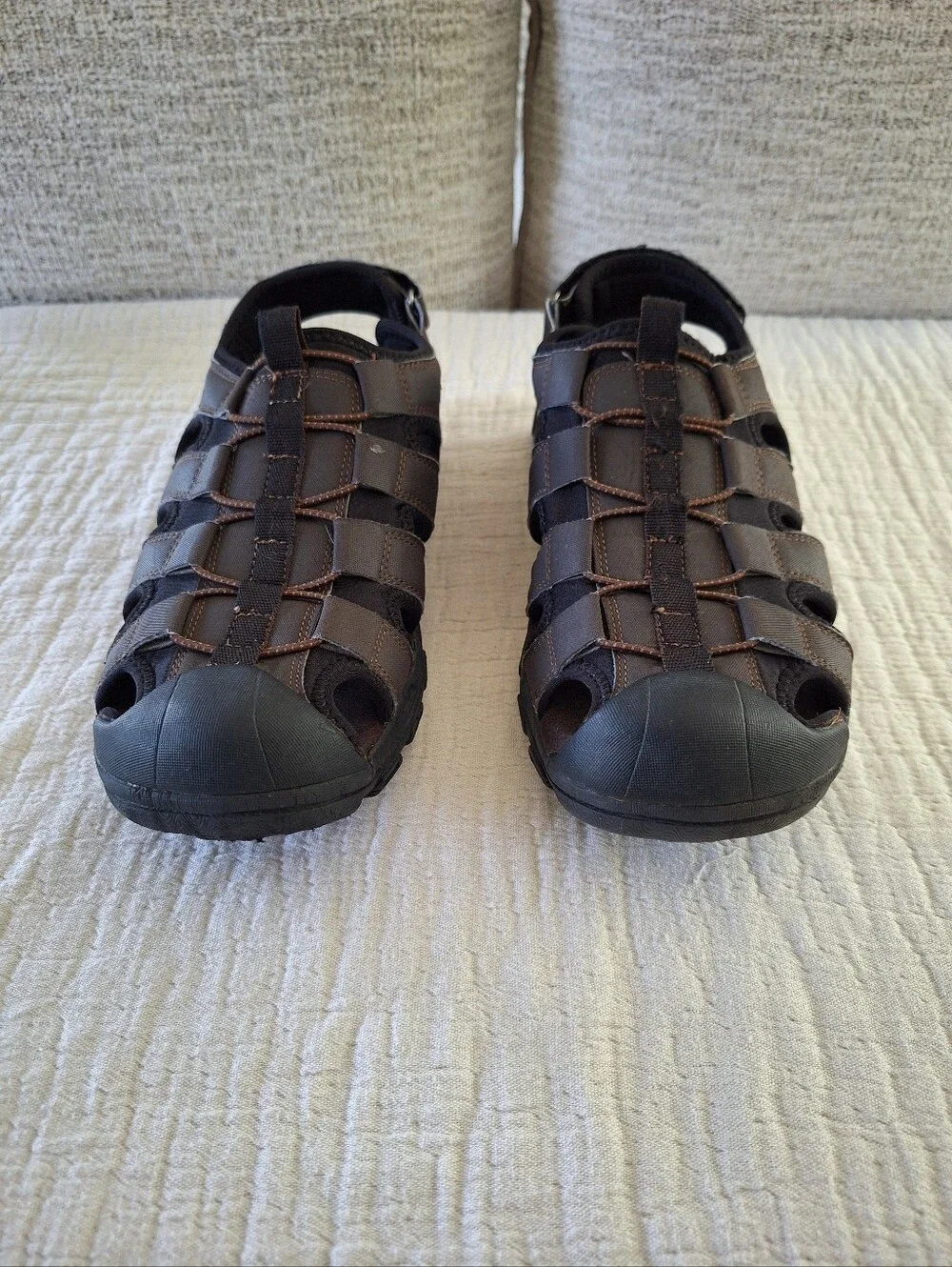 Skechers Brown Men's Closed-Toe Fisherman Sandals